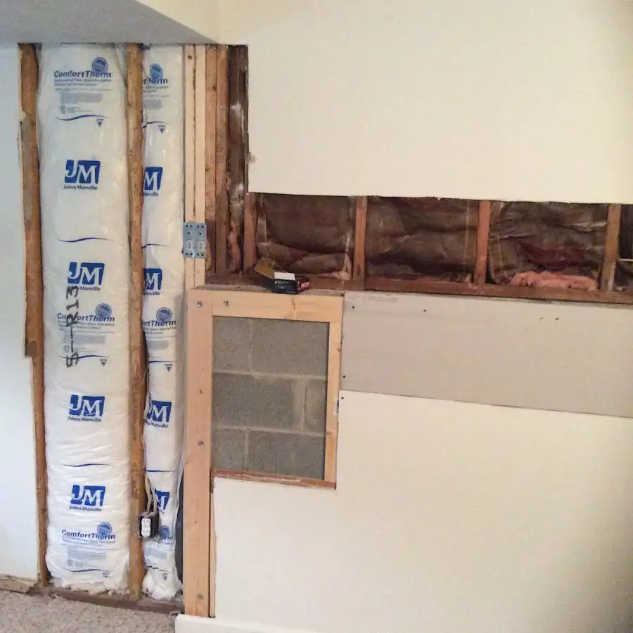 Wall insulation replacement during Structural Drying in Shelbyville